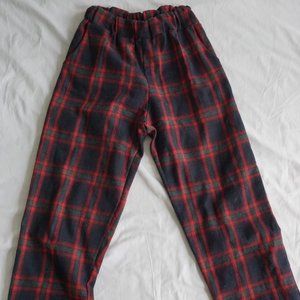 Plaid Trouser - elastic waist